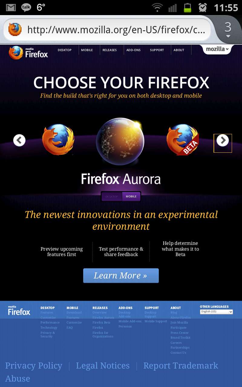 Download Mozilla Firefox Aurora For Android